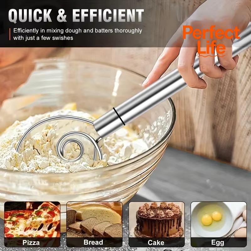 반죽 믹서 스테인레스 스틸 휴대용 빵 블렌더 반죽 스크 - Danish Pancake Pan 리뷰 및 가격